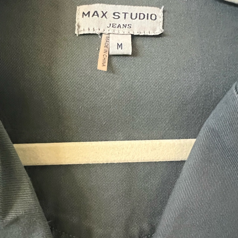 Max Studio Military Style Cotton Jacket Size M - Picture 7 of 8